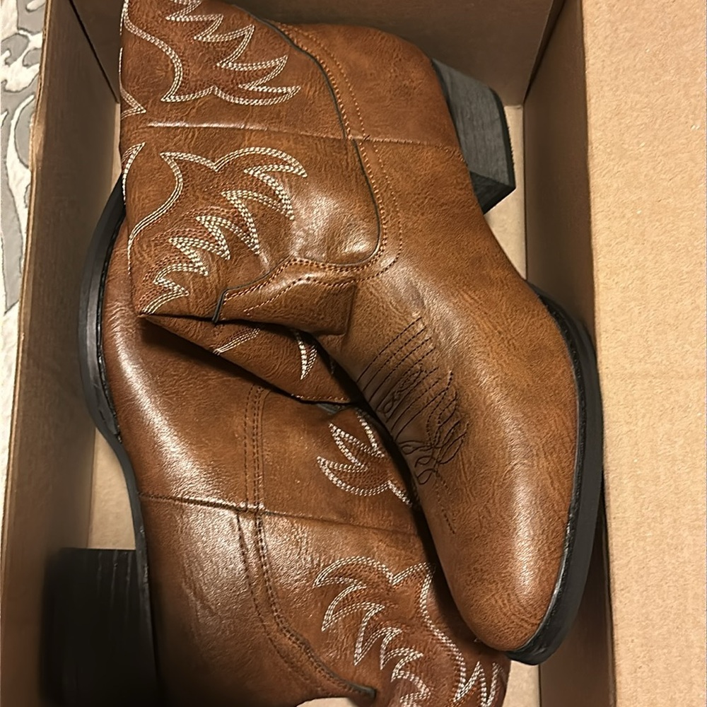 Western Cowboy Boots Mid Calf Cowgirl Size 42 / US 10 - Picture 8 of 8